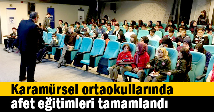 Karamürsel Ortaokullarında Afet Eğitimleri Tamamlandı