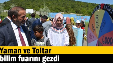 Yaman ve Toltar bilim fuarını gezdi