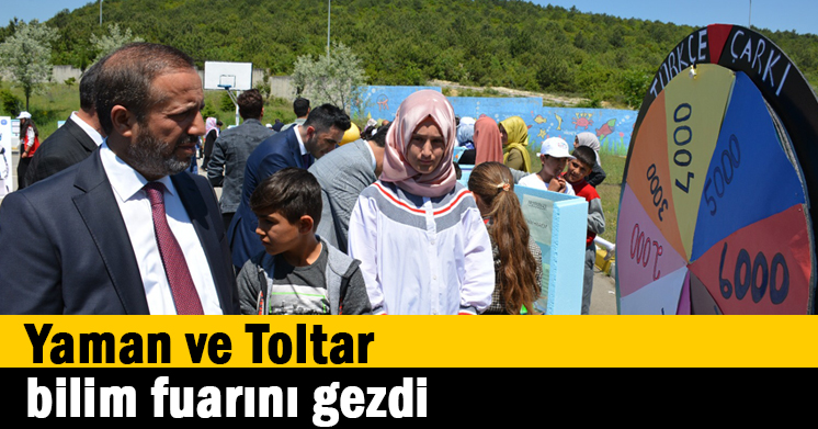 Yaman ve Toltar bilim fuarını gezdi