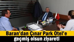 Yangın sonrası bilgi aldı