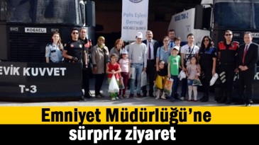 Kocaeli Emniyet Müdürlüğü’ne sürpriz ziyaret