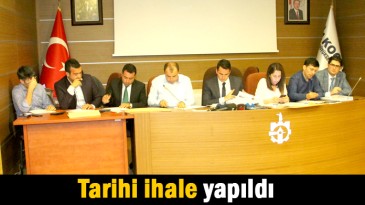 Tarihi ihale yapıldı