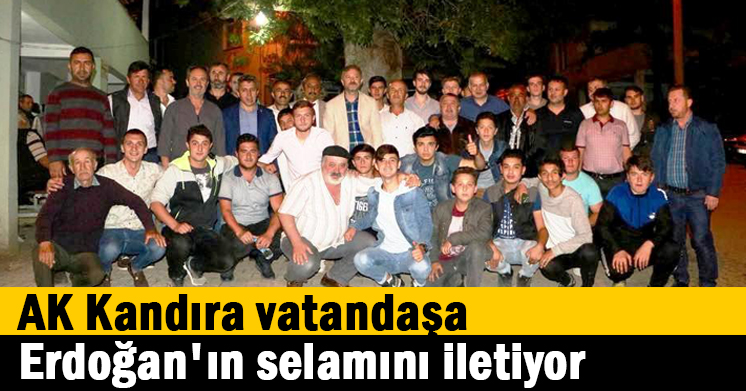 AK Kandıra vatandaşa Erdoğan’ın selamını iletiyor