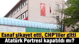 Atatürk Portresi kapatıldı iddiası