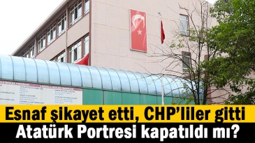 Atatürk Portresi kapatıldı iddiası