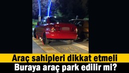 Buraya araç park edilir mi?