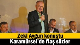 Zeki Aygün konuştu