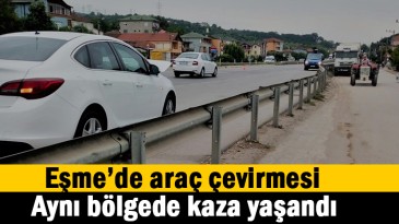 Eşme Işıklar’da kaza