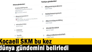 Kocaeli SKM bu kez dünya gündemini belirledi  