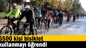 6500 kişi bisiklet kullanmayı öğrendi