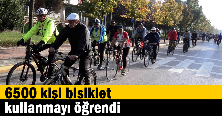6500 kişi bisiklet kullanmayı öğrendi