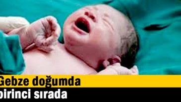 Gebze doğumda birinci sırada