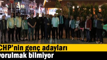 CHP’nin genç adayları yorulmak bilmiyor
