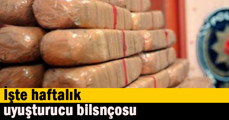 İşte haftalık uyuşturucu bilsnçosu