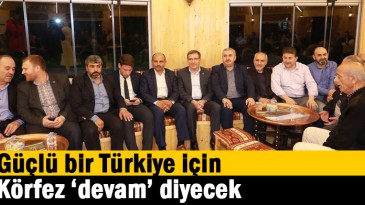 Güçlü bir Türkiye için Körfez ‘devam’ diyecek