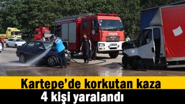 Kartepe’de kaza; 4 yaralı