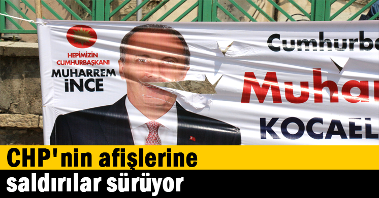 CHP’ye afiş saldırıları sürüyor Bu kez vatandaş fark etti