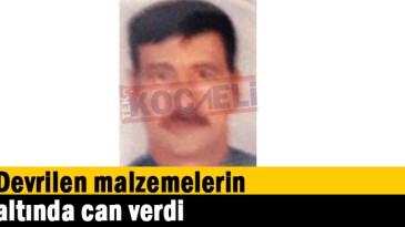Devrilen malzemelerin altında can verdi