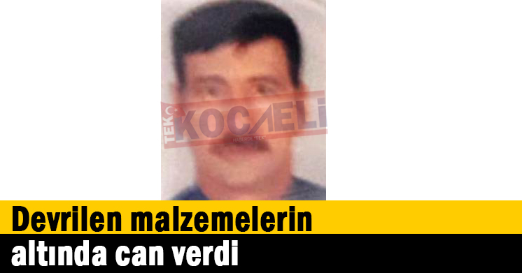 Devrilen malzemelerin altında can verdi