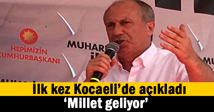 İlk kez Kocaeli’de açıkladı