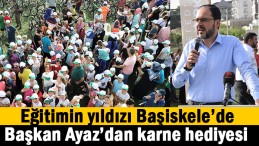 Eğitimin yıldızı Başiskele’de Başkan Ayaz’dan karne hediyesi