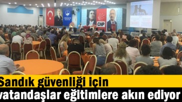 Sandık güvenliği için Vatandaşlar eğitimlere akın ediyor