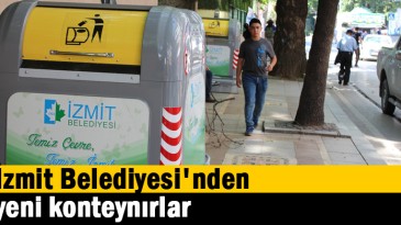 İzmit Belediyesi’nden yeni konteynırlar