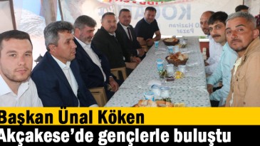 Başkan Ünal Köken, Akçakese’de Gençlerle Buluştu