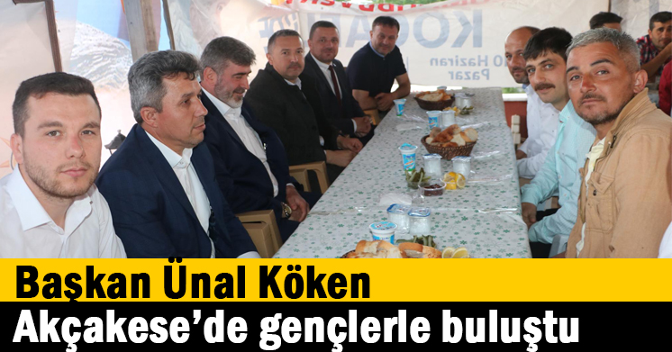 Başkan Ünal Köken, Akçakese’de Gençlerle Buluştu