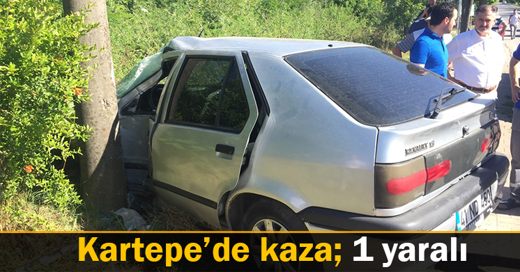 Direğe çarptı, boş alana uçtu