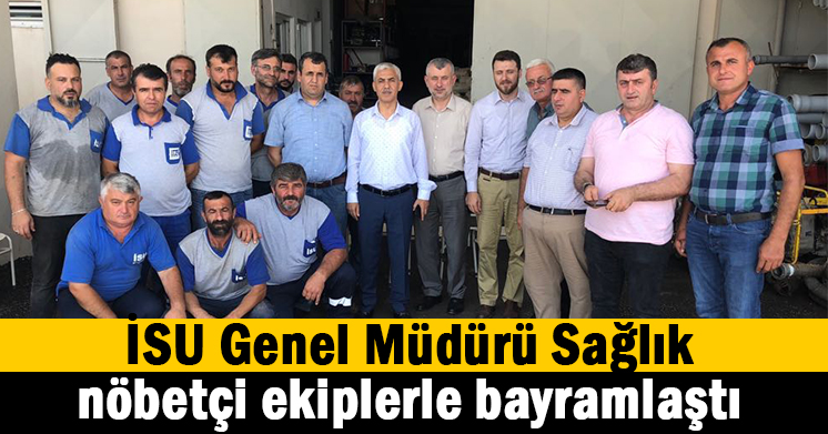 Nöbetçi ekiplerle bayramlaştı
