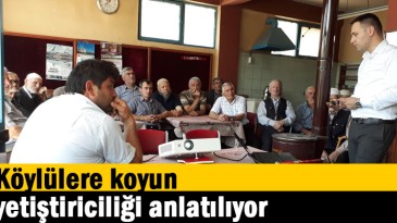 Köylülere koyun yetiştiriciliği anlatılıyor