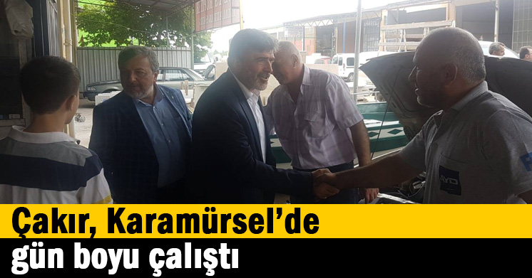   Çakır, Karamürsel’de gün boyu çalıştı