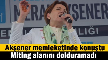 Memleketinde alanı dolduramadı