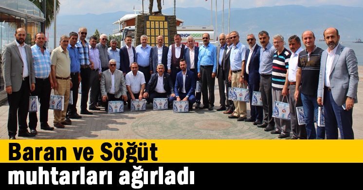 Baran ve Söğüt muhtarları ağırladı