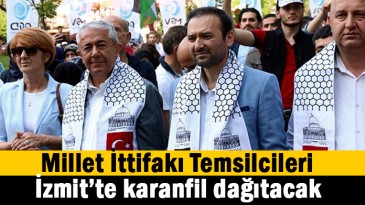 Millet İttifakı İzmit’te karanfil dağıtacak