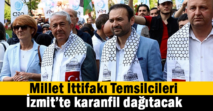Millet İttifakı İzmit’te karanfil dağıtacak