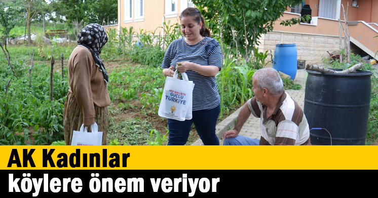 AK Kadınlar köylere önem veriyor