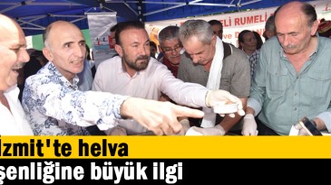 İzmit’te helva şenliğine büyük ilgi