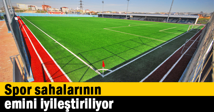 Spor sahalarının zemini iyileştiriliyor