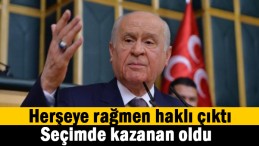 Lider Bahçeli kazandı