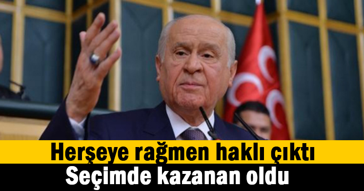 Lider Bahçeli kazandı