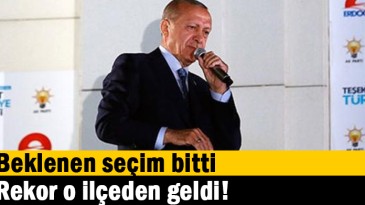 Rekor o ilçeden geldi!