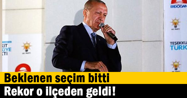 Rekor o ilçeden geldi!