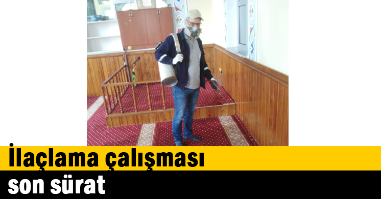 İlaçlama çalışması son sürat