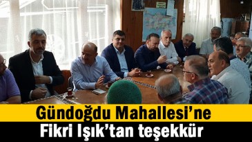 Akşener’in köyüne Işık’tan teşekkür