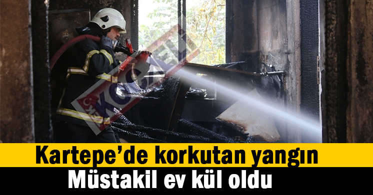 Müstakil ev kül oldu