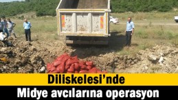 Midye avcılarına operasyon