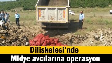 Midye avcılarına operasyon