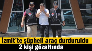 Şüpheli 2 araç durduruldu